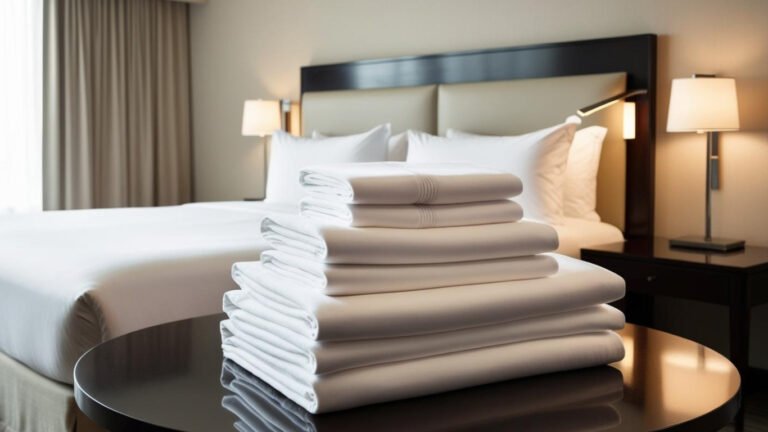 Premium bed linen crafted from soft, high-quality cotton — offering elegance and comfort for hotel guest rooms with reliable wash durability.